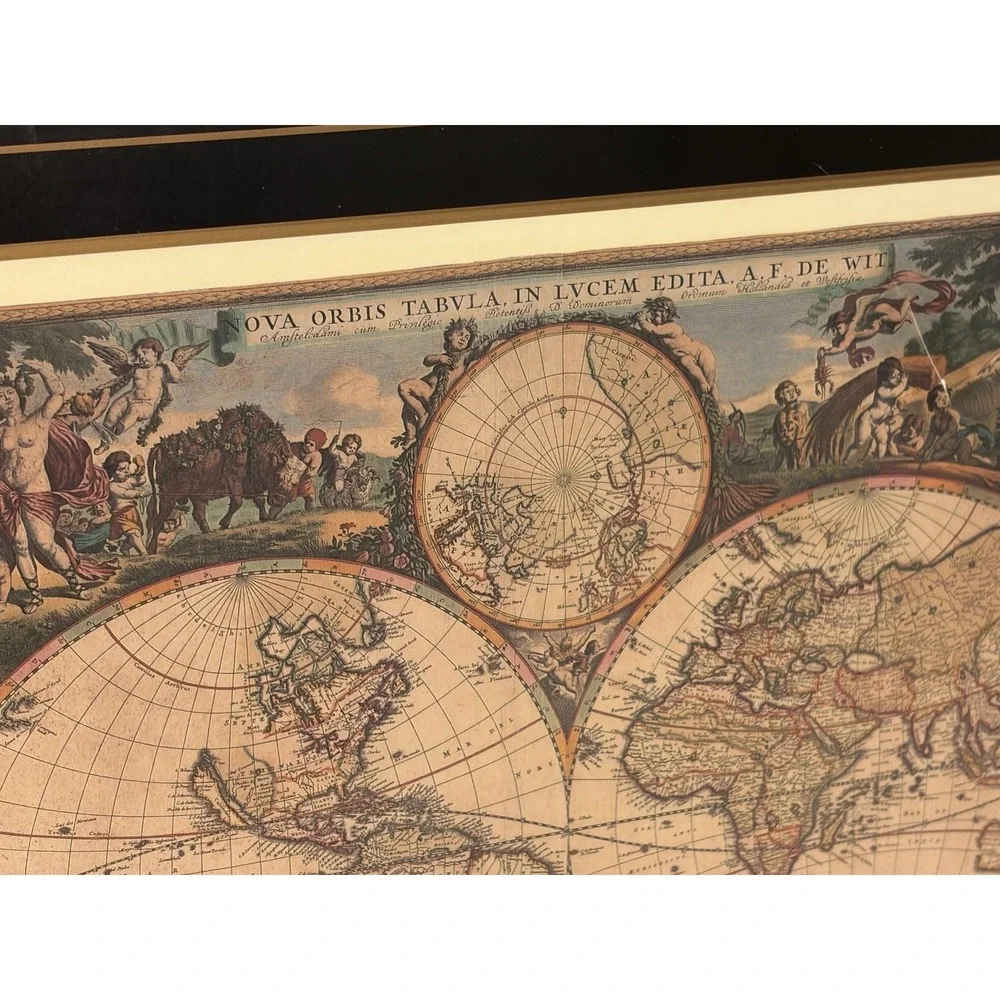 Set of 3 Vintage Pimpernel Old World Map Placemats Cork Back Place Mats/*READ* - Picture 8 of 16